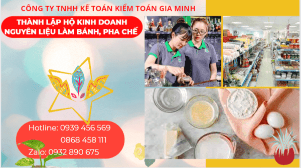 Kinh nghiệm thành lập hộ kinh doanh nguyên liệu làm bánh, pha chế tại Đắc Lắc