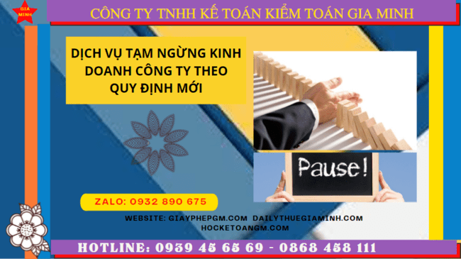 Dịch vụ tạm ngừng kinh doanh công ty tại Nha Trang theo quy định mới 4 Thủ tục tạm ngừng kinh doanh công ty tại Nha Trang