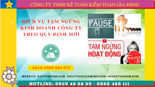 Dịch vụ tạm ngừng kinh doanh công ty tại Thái Bình theo quy định mới 7 Thủ tục tạm ngừng hoạt động doanh nghiệp tại Thái Bình