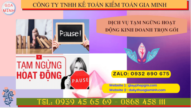 Thủ tục tạm ngừng hoạt động kinh doanh công ty tại Bình Định