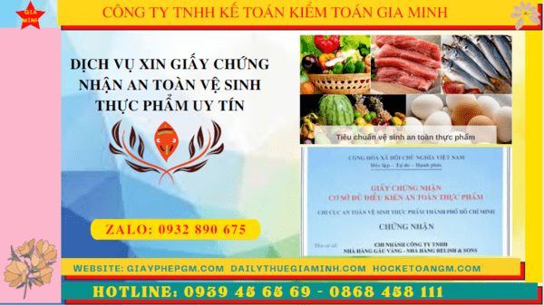 DỊCH VỤ XIN GIẤY CHỨNG NHẬN AN TOÀN VỆ SINH THỰC PHẨM UY TÍN TẠI HẢI DƯƠNG 8 Điều kiện để cấp giấy chứng nhận an toàn vệ sinh thực phẩm tại Hải Dương