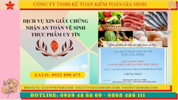 DỊCH VỤ XIN GIẤY CHỨNG NHẬN AN TOÀN VỆ SINH THỰC PHẨM UY TÍN TẠI NAM ĐỊNH 8 Điều kiện để cấp giấy chứng nhận an toàn vệ sinh thực phẩm tại Nam Định