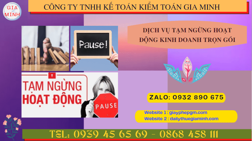 Thủ tục tạm ngừng hoạt động kinh doanh công ty tại Bình Thuận