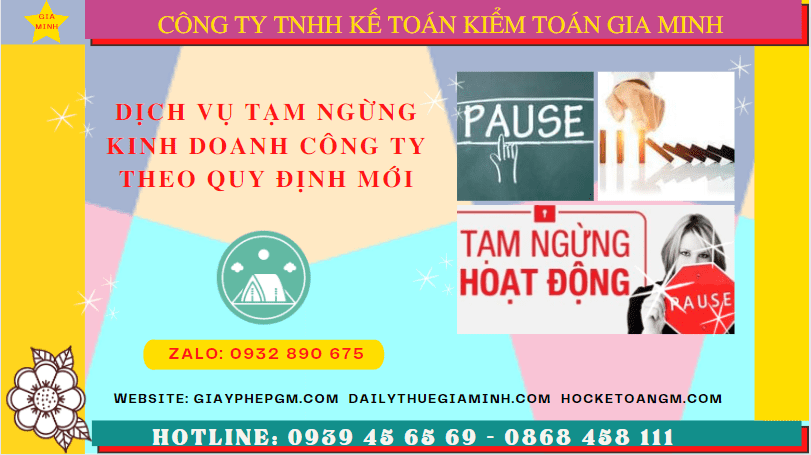Dịch vụ tạm ngừng kinh doanh công ty tại Bắc Giang theo quy định mới 8 Thủ tục tạm ngừng hoạt động doanh nghiệp tại Bắc Giang