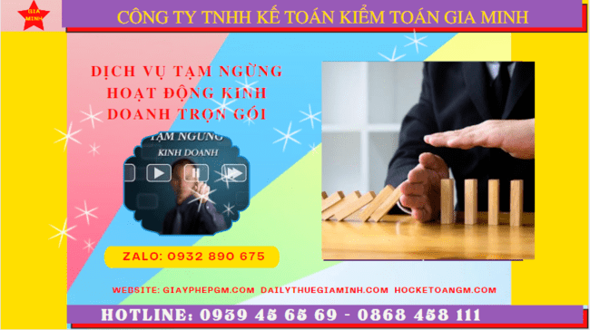 Dịch vụ tạm ngừng hoạt động kinh doanh trọn gói tại Bình Dương 6 Dịch vụ thủ tục tạm ngừng kinh doanh trọn gói tại Bình Dương