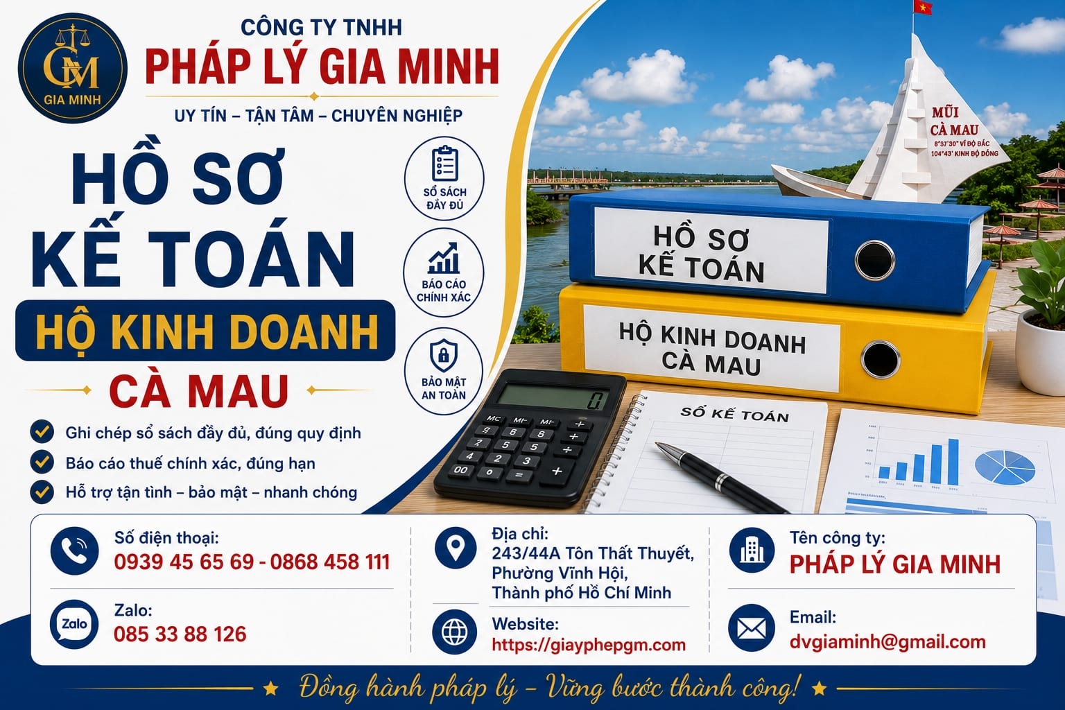 Hồ sơ kế toán hộ kinh doanh Cà Mau