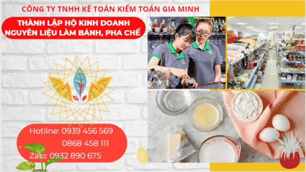 Kinh nghiệm thành lập hộ kinh doanh nguyên liệu làm bánh, pha chế tại Bình Định