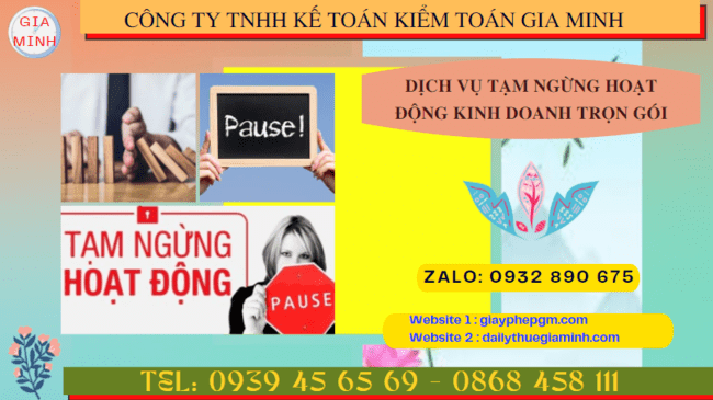 Thủ tục tạm ngừng hoạt động kinh doanh công ty tại Phú Yên