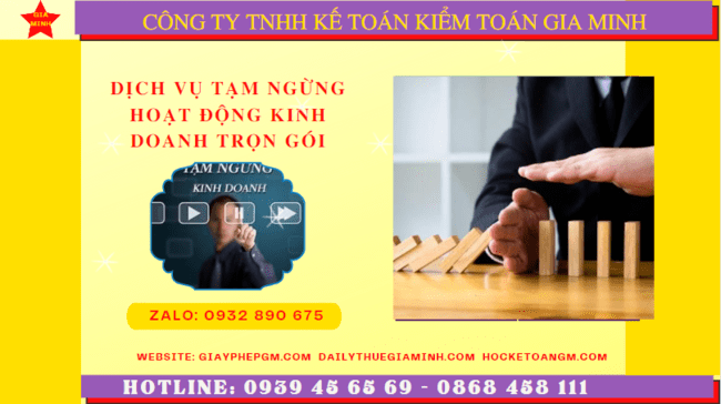 Dịch vụ thủ tục tạm ngừng kinh doanh trọn gói tại Đắc Lắc