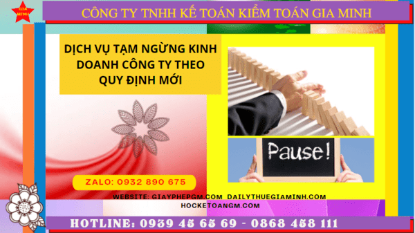 Dịch vụ tạm ngừng kinh doanh công ty tại Quảng Ninh theo quy định mới 4 Thủ tục tạm ngừng kinh doanh công ty tại Quảng Ninh