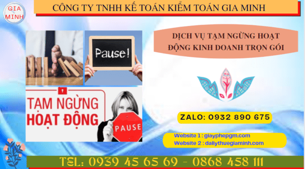 Dịch vụ tạm ngừng hoạt động kinh doanh trọn gói tại Quảng Nam 4 Thủ tục tạm ngừng hoạt động kinh doanh công ty tại Quảng Nam