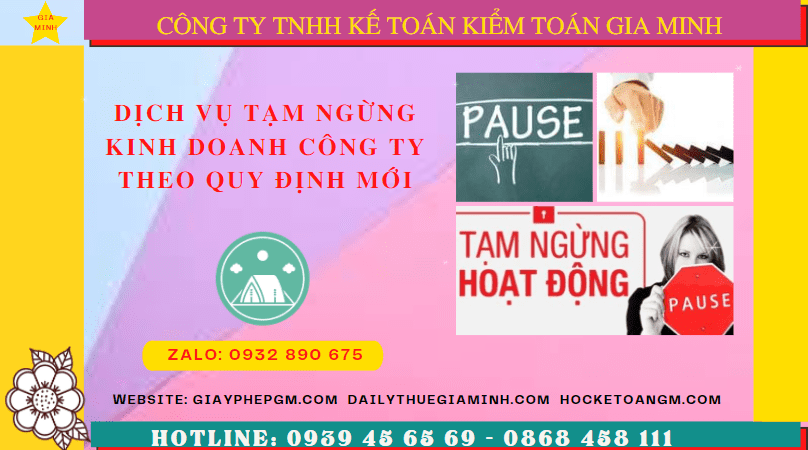Dịch vụ tạm ngừng kinh doanh công ty tại Lạng Sơn theo quy định mới 8 Thủ tục tạm ngừng hoạt động doanh nghiệp tại Lạng Sơn