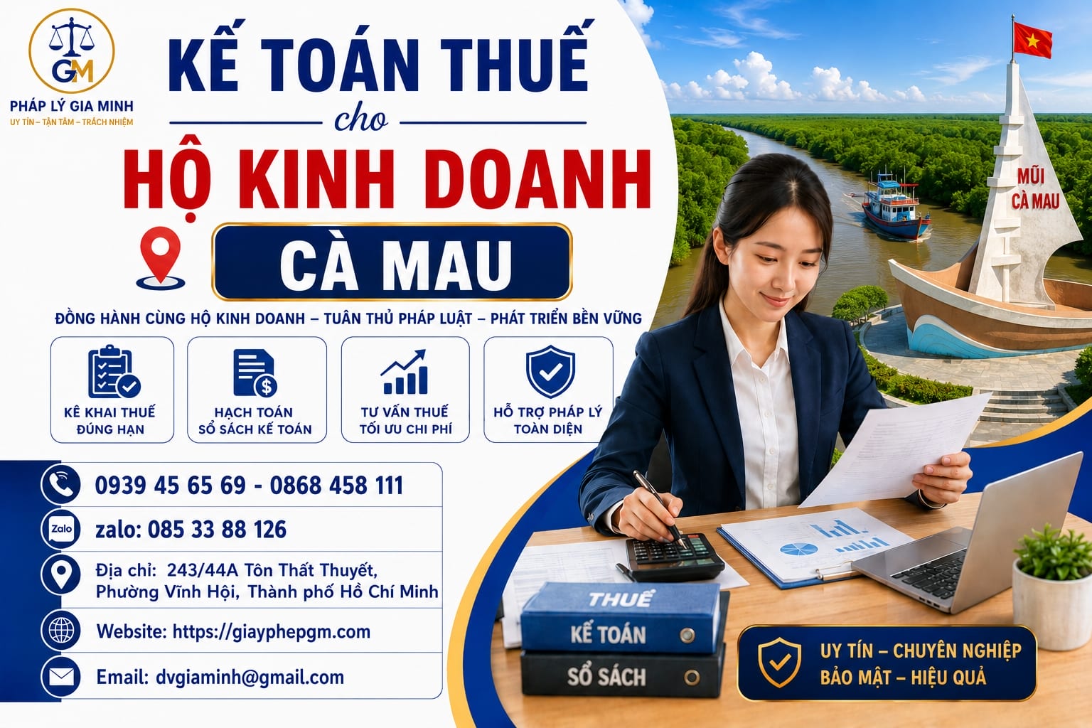 Kế toán thuế cho hộ kinh doanh Cà Mau