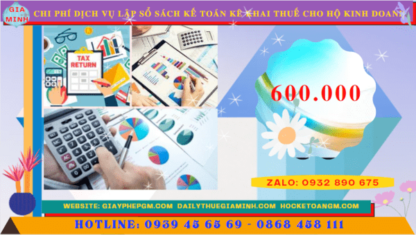 Bảng giá dịch vụ kê khai thuế hộ kinh doanh tại Lào Cai