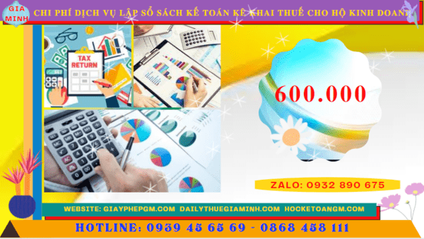 Bảng giá dịch vụ kê khai thuế hộ kinh doanh tại Sơn La