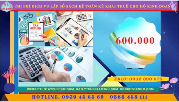 Bảng giá dịch vụ kê khai thuế hộ kinh doanh tại Yên Bái