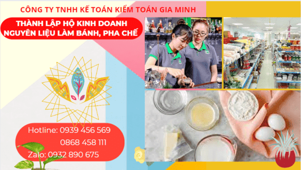 Kinh nghiệm thành lập hộ kinh doanh nguyên liệu làm bánh, pha chế tại Quảng Nam