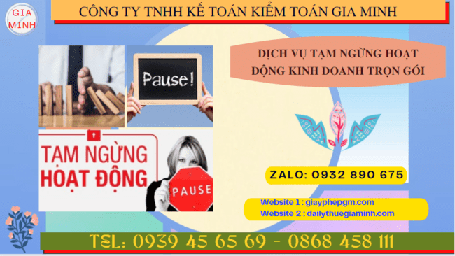 Dịch vụ tạm ngừng hoạt động kinh doanh trọn gói tại Hà Tĩnh 4 Thủ tục tạm ngừng hoạt động kinh doanh công ty tại Hà Tĩnh
