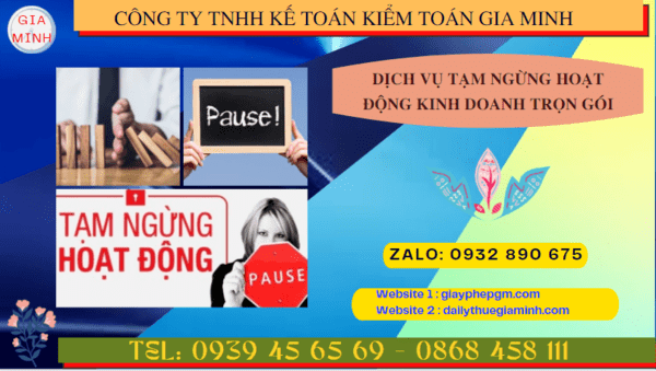 Thủ tục tạm ngừng hoạt động kinh doanh công ty tại Nghệ An