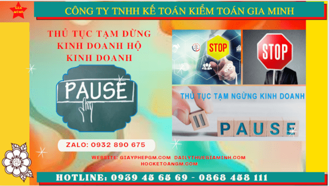 Thủ tục tạm dừng kinh doanh hộ kinh doanh tại Bình Thuận 6 Tạm dừng kinh doanh hộ kinh doanh theo quy định tại Bình Thuận