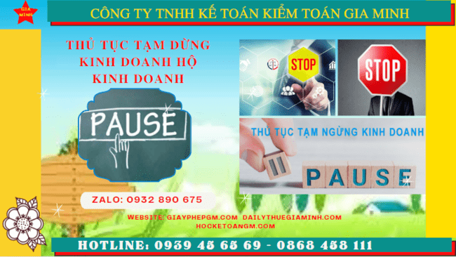 Thủ tục tạm dừng kinh doanh hộ kinh doanh tại Ninh Thuận 6 Tạm dừng kinh doanh hộ kinh doanh theo quy định tại Ninh Thuận