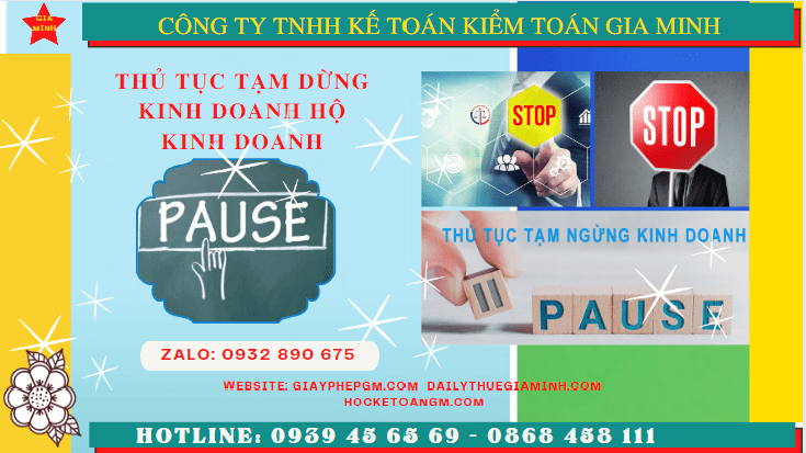 Thủ tục tạm dừng kinh doanh hộ kinh doanh tại Quảng Ngãi 6 Tạm dừng kinh doanh hộ kinh doanh theo quy định tại Quảng Ngãi
