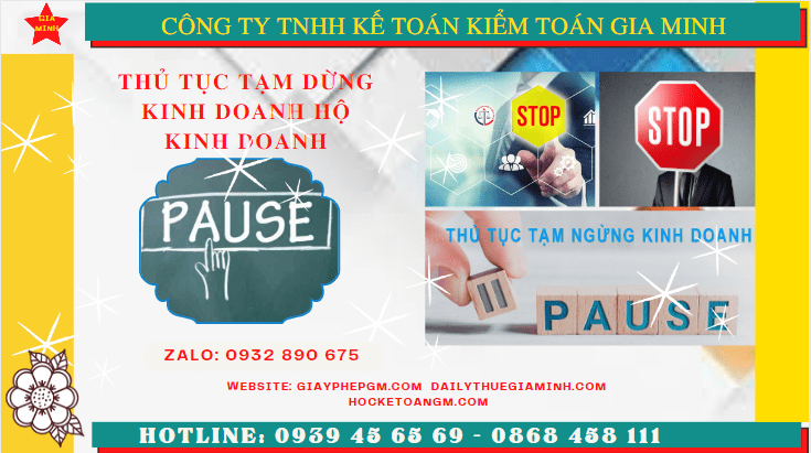 Thủ tục tạm dừng kinh doanh hộ kinh doanh tại Nghệ An 6 Tạm dừng kinh doanh hộ kinh doanh theo quy định tại Nghệ An