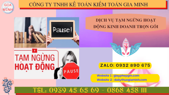 Thủ tục tạm ngừng hoạt động kinh doanh công ty tại Quảng Bình