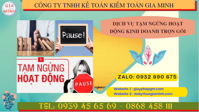 Thủ tục tạm ngừng hoạt động kinh doanh công ty tại Thanh Hóa