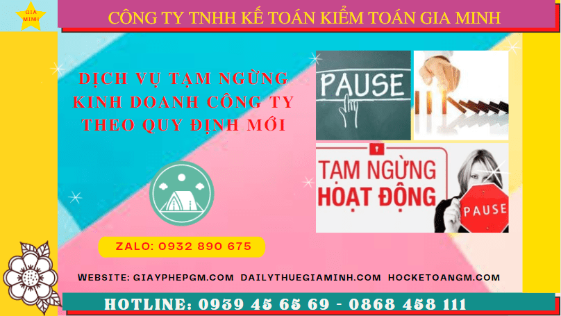 Dịch vụ tạm ngừng kinh doanh công ty tại Quảng Ninh theo quy định mới 6 Thủ tục tạm ngừng hoạt động doanh nghiệp tại Quảng Ninh