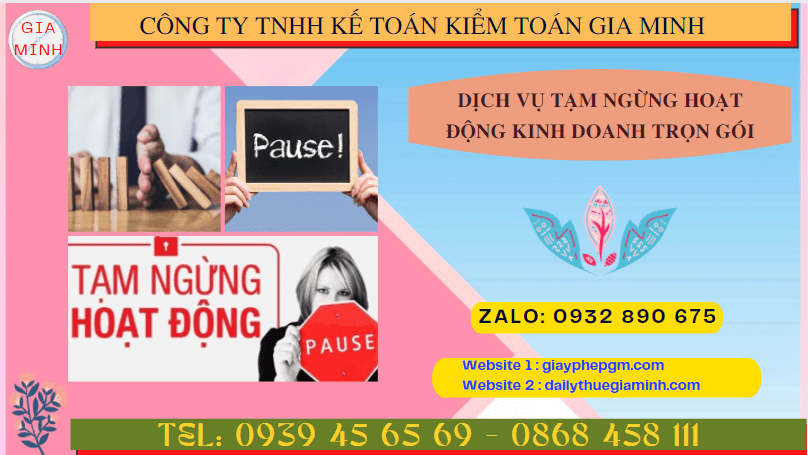 Thủ tục tạm ngừng hoạt động kinh doanh công ty tại Thừa Thiên Huế