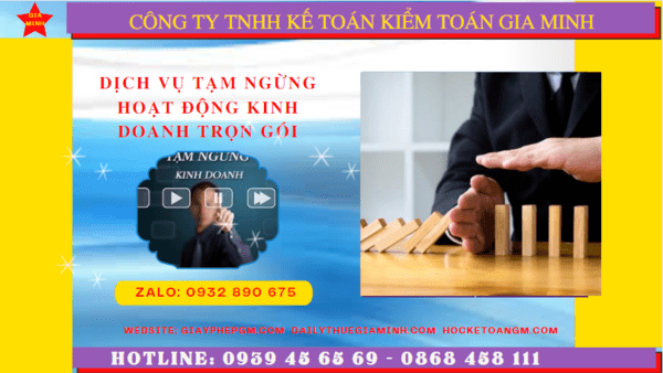 Dịch vụ thủ tục tạm ngừng kinh doanh trọn gói tại Ninh Thuận