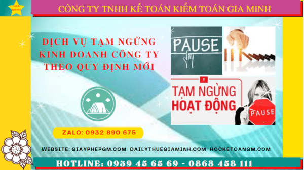 Dịch vụ tạm ngừng kinh doanh công ty tại thành phố cần thơ theo quy định mới 8 Thủ tục tạm ngừng hoạt động doanh nghiệp tại thành phố Cần Thơ