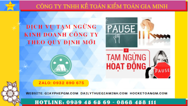 Dịch vụ tạm ngừng kinh doanh công ty tại thành phố hải phòng theo quy định mới 6 Thủ tục tạm ngừng hoạt động doanh nghiệp tại thành phố Hải Phòng