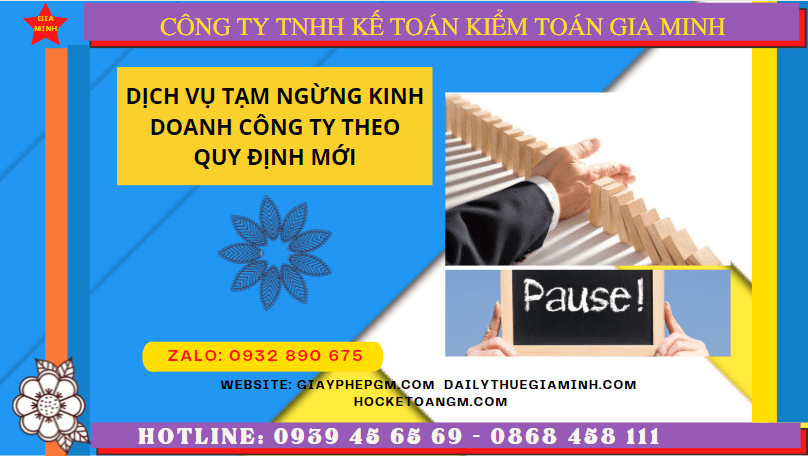 Dịch vụ tạm ngừng kinh doanh công ty tại bà rịa vũng tàu theo quy định mới 5 Dịch vụ tạm ngừng kinh doanh công ty tại Bà Rịa Vũng Tàu