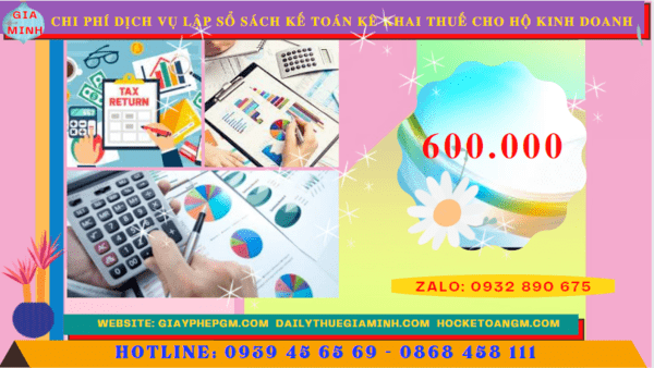 DỊCH VỤ LẬP SỔ SÁCH KẾ TOÁN KÊ KHAI THUẾ CHO HỘ KINH DOANH TẠI LAI CHÂU 5 Bảng giá dịch vụ kê khai thuế hộ kinh doanh tại Lai Châu