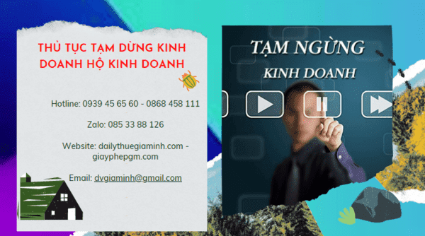 Thủ tục tạm dừng kinh doanh hộ kinh doanh tại Bình Định 5 Thủ tục tạm dừng kinh doanh hộ cá thể 2022 tại Bình Định