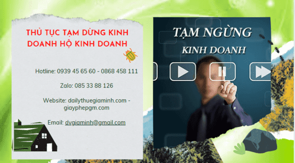 Thủ tục tạm dừng kinh doanh hộ kinh doanh tại Khánh Hòa 4 Thủ tục tạm dừng kinh doanh hộ cá thể 2022 tại Khánh Hòa