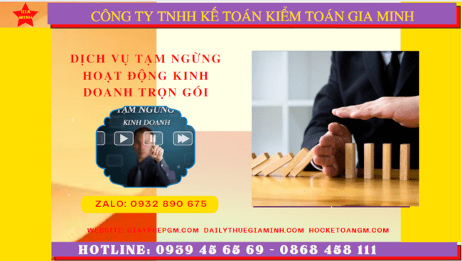 Dịch vụ tạm ngừng hoạt động kinh doanh trọn gói tại Quảng Ngãi 6 Dịch vụ thủ tục tạm ngừng kinh doanh trọn gói tại Quảng Ngãi