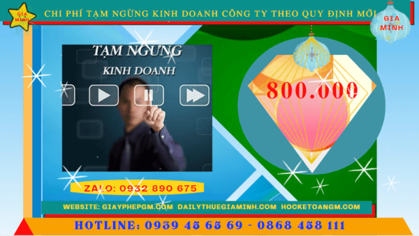 Dịch vụ tạm ngừng kinh doanh công ty tại tp đà nẵng theo quy định mới 12 Chi phí tạm ngừng kinh doanh công ty tại TP Đà Nẵng