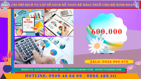 Bảng giá dịch vụ kê khai thuế hộ kinh doanh tại Quận Ninh Kiều