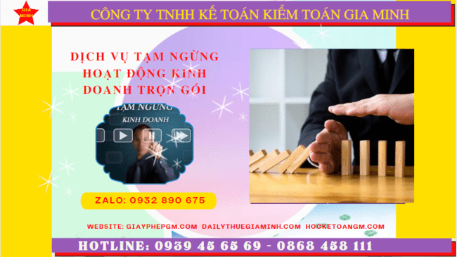 Dịch vụ thủ tục tạm ngừng kinh doanh trọn gói tại Nghệ An