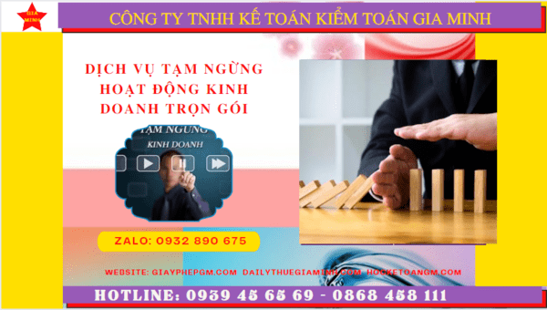 Dịch vụ thủ tục tạm ngừng kinh doanh trọn gói tại Quảng Bình