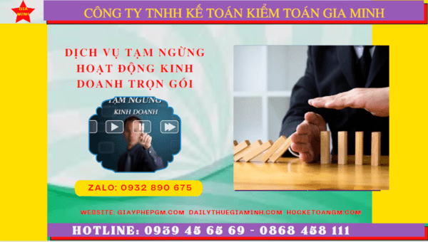 Dịch vụ thủ tục tạm ngừng kinh doanh trọn gói tại Quảng Trị