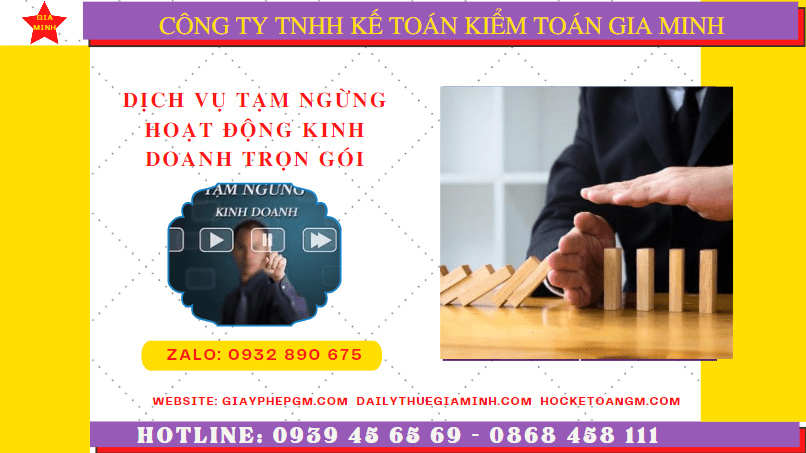 Dịch vụ thủ tục tạm ngừng kinh doanh trọn gói tại Thanh Hóa