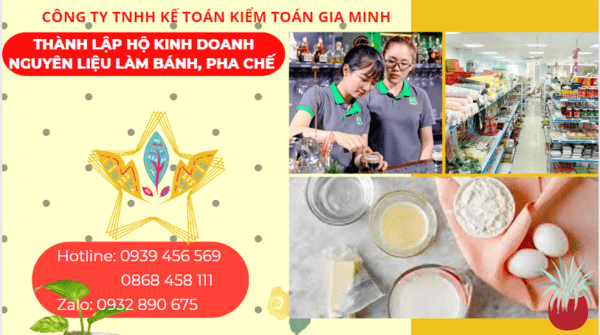 Thành lập hộ kinh doanh nguyên liệu làm bánh, pha chế tại quảng bình 4 Kinh nghiệm thành lập hộ kinh doanh nguyên liệu làm bánh, pha chế tại Quảng Bình