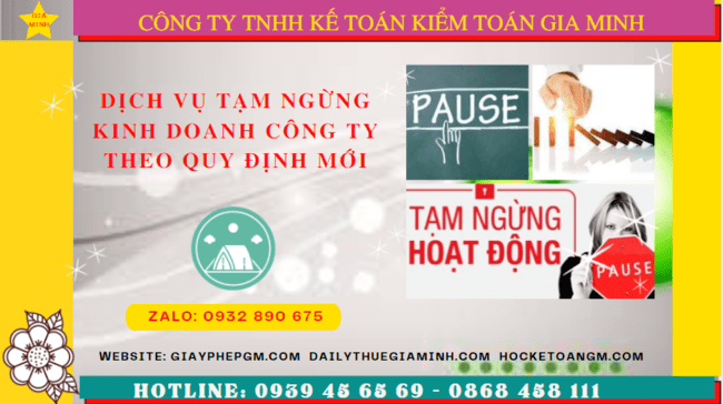 Dịch vụ tạm ngừng kinh doanh công ty tại bà rịa vũng tàu theo quy định mới 8 Thủ tục tạm ngừng hoạt động doanh nghiệp tại Bà Rịa Vũng Tàu