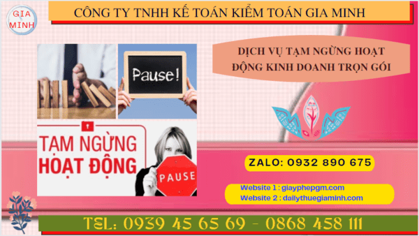Thủ tục tạm ngừng hoạt động kinh doanh công ty tại Lạng Sơn