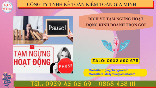 Thủ tục tạm ngừng hoạt động kinh doanh công ty tại Phú Thọ