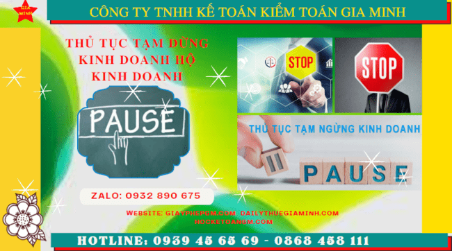 Tạm dừng kinh doanh hộ kinh doanh theo quy định tại TT Huế